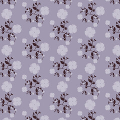 Obraz premium Abstract flower seamless pattern background vector design