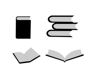 book icon set vector illustration 