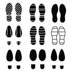 Shoes Footsteps icon. symbol set symbol vector elements for infographic web.