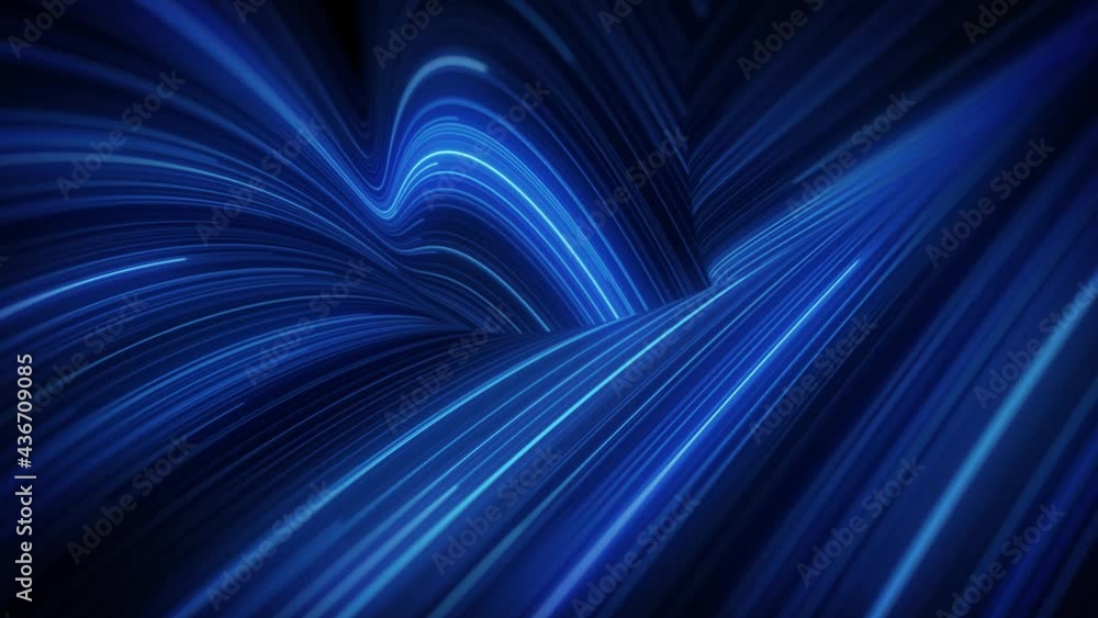 Poster abstract flowing particle lines data concept background loop/ sélectionnez des images clés sur un ca