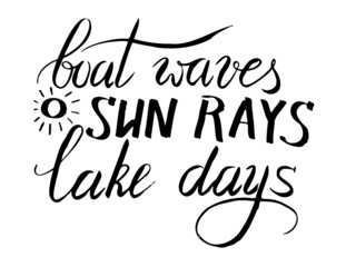 Hand drawn vector lettering. 