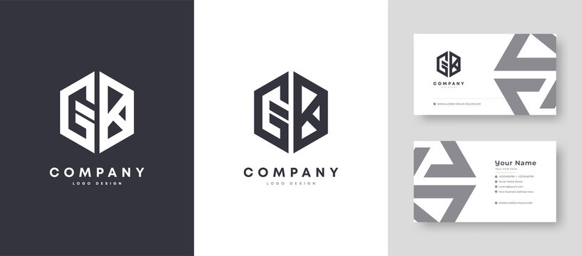 Flat minimal Colorful Initial GK KG Logo With Premium Corporate Stylish Business Card Design Vector Template for Your Company Business