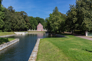 Landscape view of The Dutch House in the Kuskovo Estate.