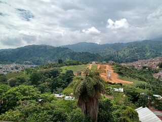 Fototapeta premium village in the mountains