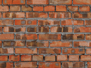 old red brick wall in loft space