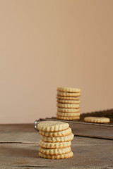 Sugar cookies with cocoa powder