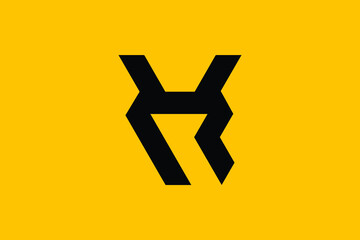 VR logo letter design on luxury background. RV logo monogram initials letter concept. VR icon logo design. RV elegant and Professional letter icon design on background. V R RV VR