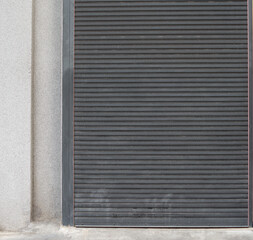 Old metal roller door background photo