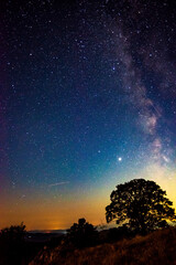 A beautiful milkyway on a night sky with stars and nice background