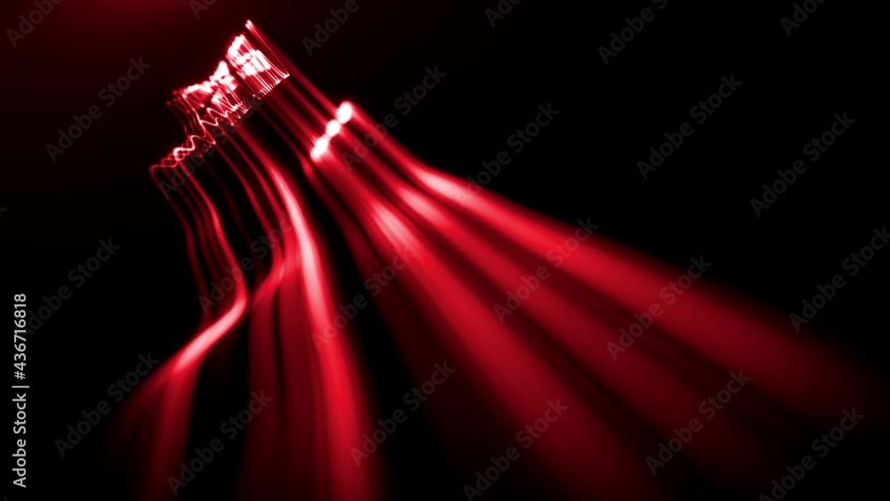 Poster Abstract Flowing Particle Lines Data Concept Background Loop/ 4k animation of an abstract technology background of powerful speed particle lines stroke patterns and strings seamless looping