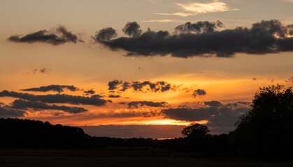A Cloudy Yet Beautiful Sunset