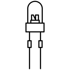 Led diode icon