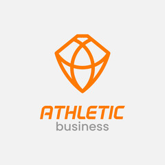 Letter Initial A for Athletic Logo Design Template. Suitable for Athletic Sport Fashion Adventure Gear Brand Apparel Business Company Jewelry Simple Line Modern Logo Design