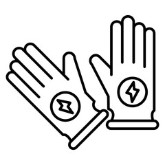 electric gloves icon