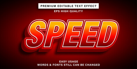 editable text effect style speed