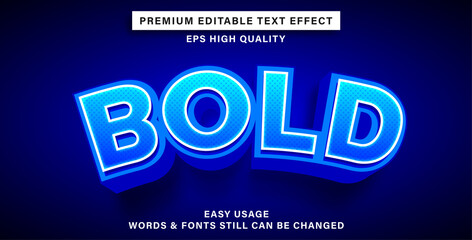editable text effect style bold