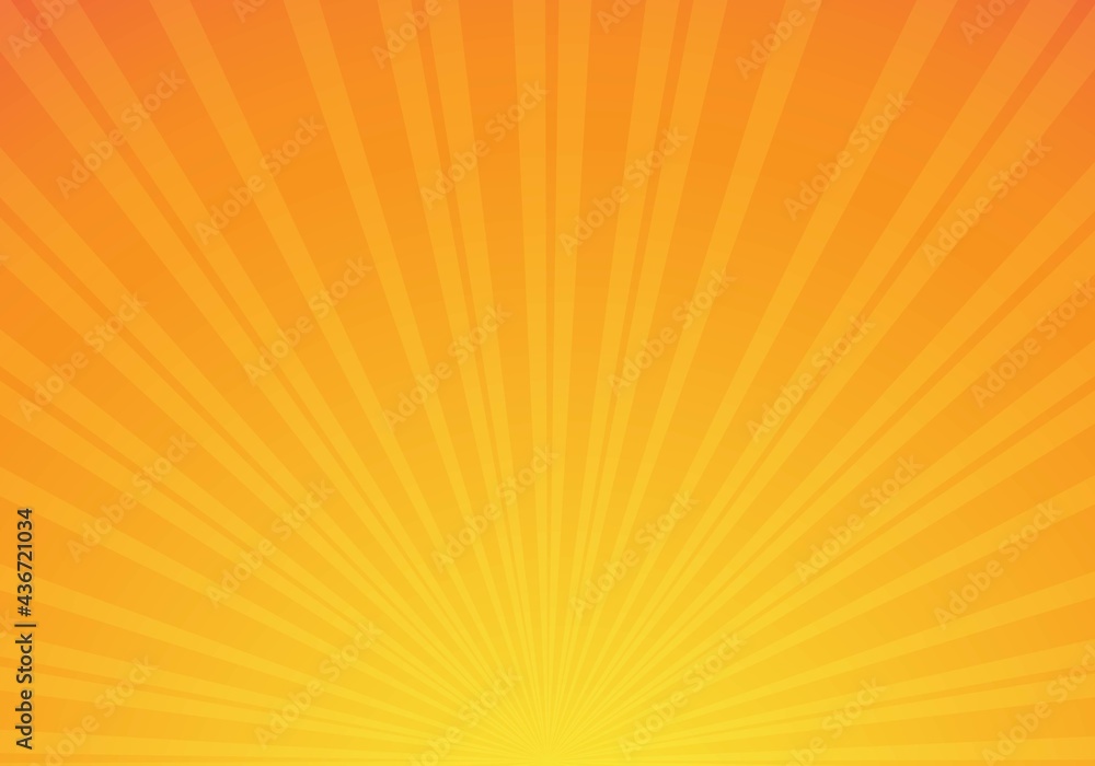 Poster vector background with sunburst retro style. sunburst background pop art style design. abstract hori