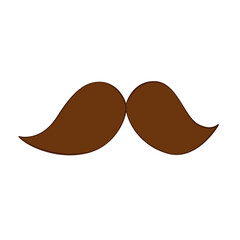 Isolated trendy hipster mustache sketch