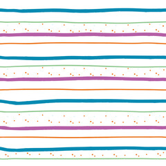 Horizontal stripes - colorful seamless pattern.  Summer beach textile design.