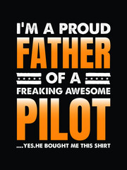 proud dad .father's day t-shirt design