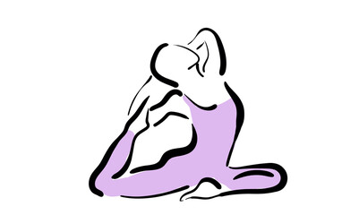 Obraz premium the beauty of yoga is grace and peace of mind, yoga is the path to nirvana. pictures good advertising