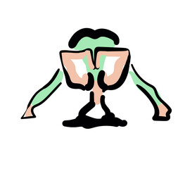 the beauty of yoga is grace and peace of mind, yoga is the path to nirvana. pictures good advertising