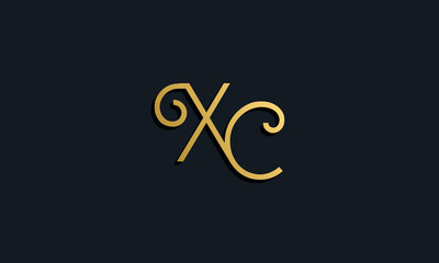 Luxury fashion initial letter XC logo.