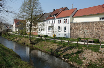 Fototapeta na wymiar Gersprenz in Babenhausen