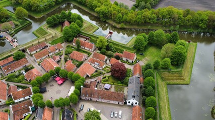 The historical fortified village of Bourtange in the Netherlands.