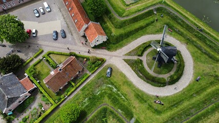 The historical fortified village of Bourtange in the Netherlands.