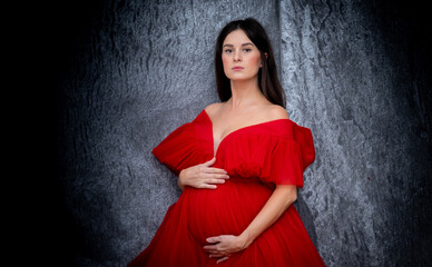 Kobieta w ciąży portret