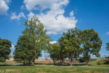 Landscape seen at Belgrade Fortress in Belgrade, Serbia