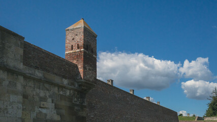 Walls of Belgrade Fortress in Belgrade, Serbia