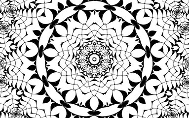 Abstract kaleidoscope background. Unique mandala design