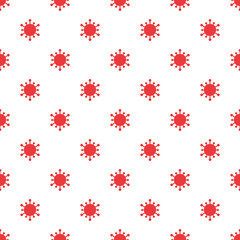 Viruses. Seamless pattern for textiles and packaging. Vector illustration