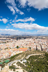 Fototapeta premium View of Alicante from Santa Barbara Castle
