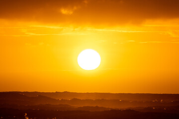Sol visto doda beira da praia