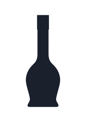 Bottle icon. (Bottle vector silhouette) 