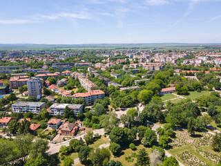 Fototapeta na wymiar Aerial view of town of Vidin, Bulgaria