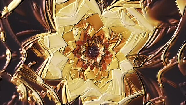 Flower emboss shapes animation concept creative background