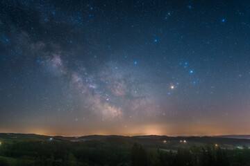 Fototapeta premium The galactic center photographed from Deutwang in Germany.