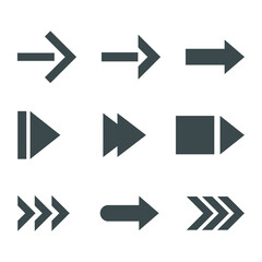 Web Arrows set icons. Arrow icon. Arrow vector collection. Modern arrows. Vector illustration