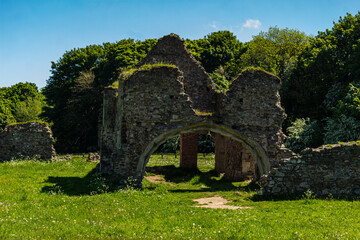The ruins of Grace Dieu Priory