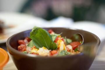 typical argentinian creole sauce to accompany an asado (barbecue)