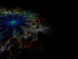 Imaginatory fractal background generated Image