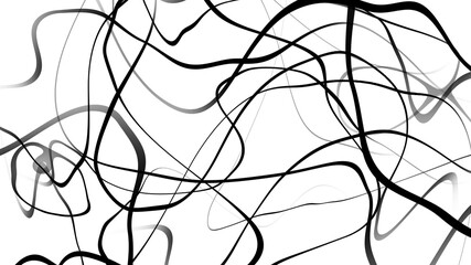 Black and white curve wave line abstract background.