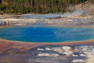 Grand Prismatic Spring in Yellowstone National Park, Wyoming, USA