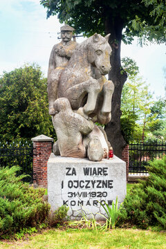Monument commemorating the Battle of Komarow in Poland, near the town of Zamosc. Poland