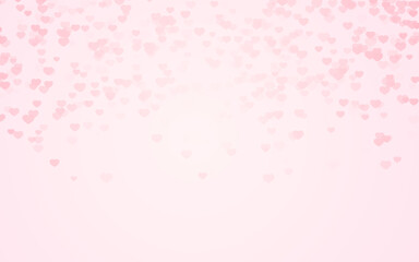 valentine day pink hearts on pink rose background.