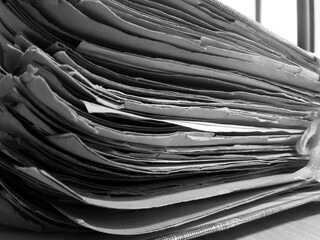 Vecchi documenti archiviati in ufficio - business